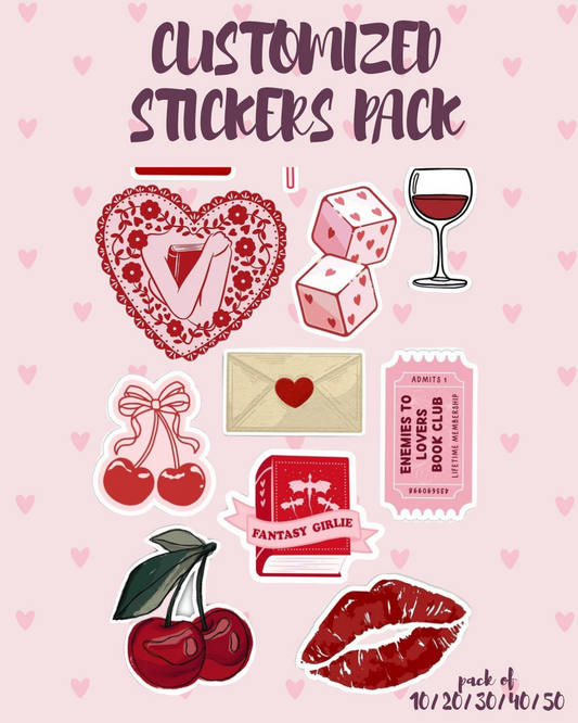 Customized stickers pack